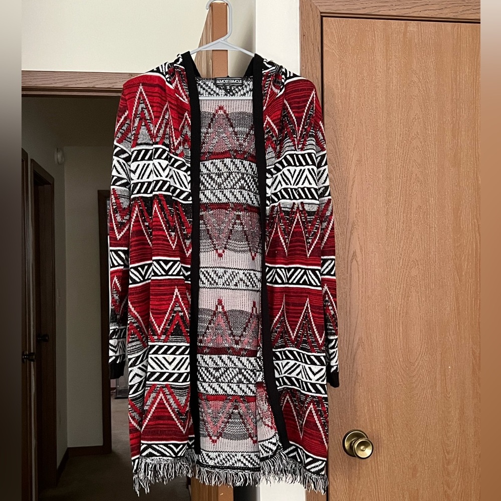 Hooded cardigan
